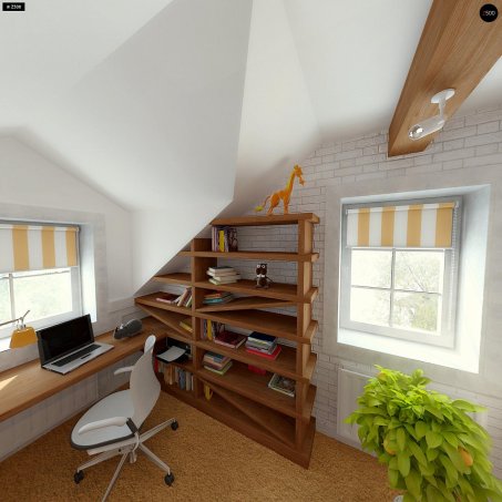 Проєкт будинку U3 - З мансардним поверхом дома в Україні