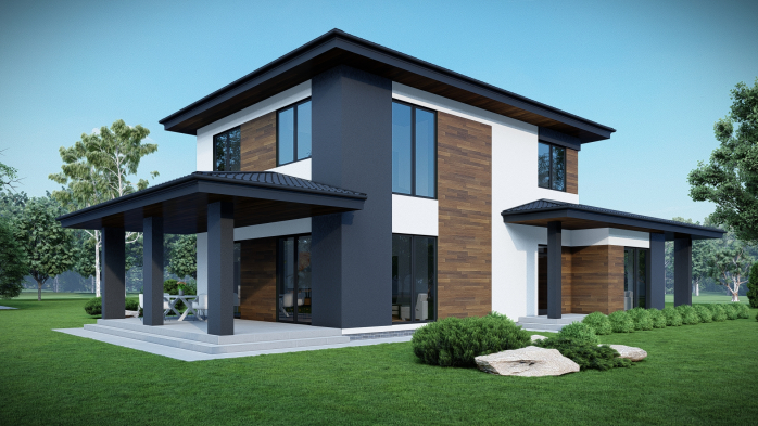 Проєкт будинку DBT 662 - Двоповерхові дома в Україні