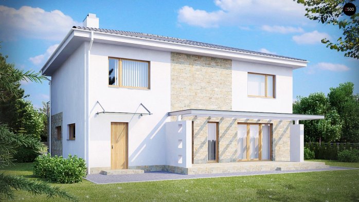 Проект дома Ux4 - 2 Двухэтажные дома в Украине