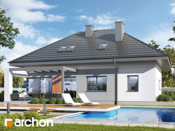 Проект дома Дом в арахисах - 2 С мансардным этажом дома в Украине