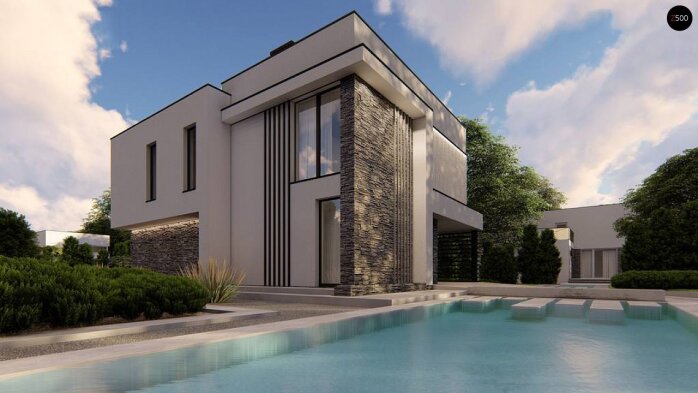 Проект дома Ux86 - 5 Двухэтажные дома в Украине