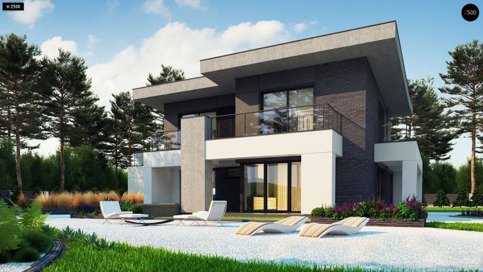 Проєкт будинку Ux139 - Двоповерхові дома в Україні