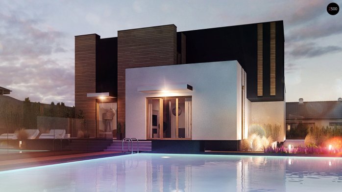 Проект дома Ux120 - 4 Двухэтажные дома в Украине