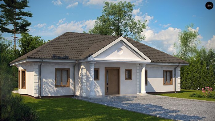 Проект дома U2 L + w - 1 Одноэтажные дома в Украине