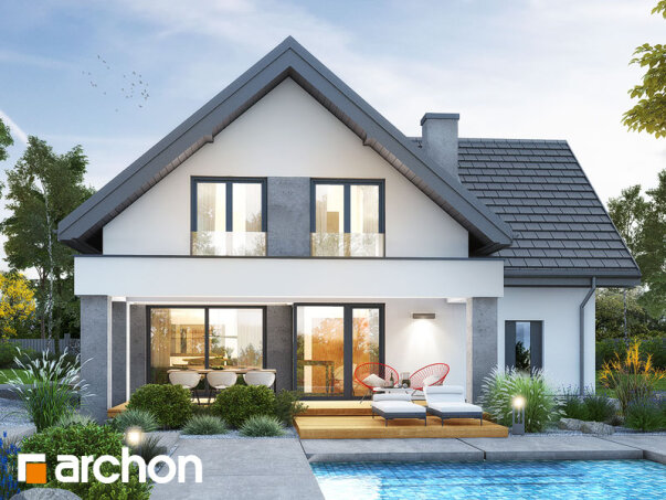 Проєкт будинку Будинок в рабатках - З мансардним поверхом дома в Україні