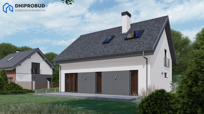 Проект дома Db 27 - 3 С мансардным этажом дома в Украине