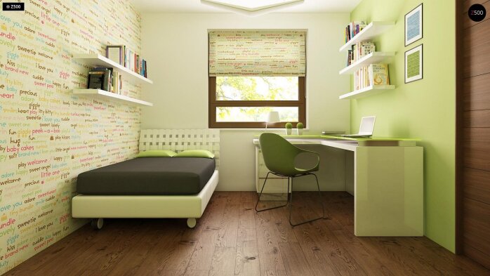 Проект дома U12 P - 12 С мансардным этажом дома в Украине