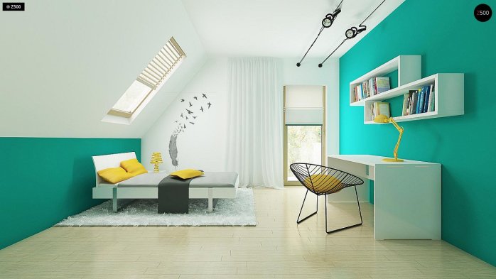 Проєкт будинку U162 GLv2 - З мансардним поверхом дома в Україні