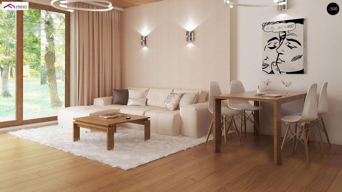 Проєкт будинку U8 - Одноповерхові дома в Україні