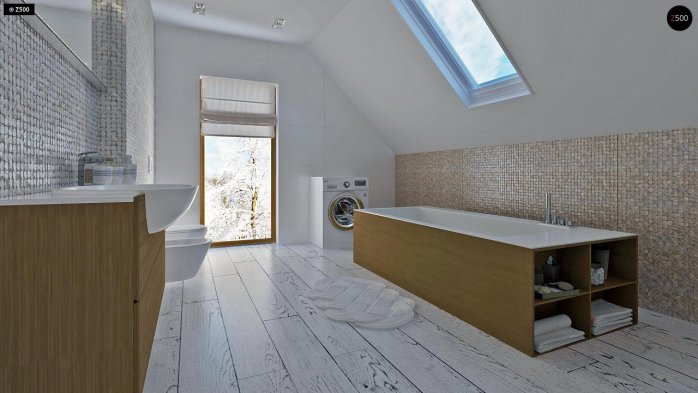 Проект дома U292 - 11 С мансардным этажом дома в Украине