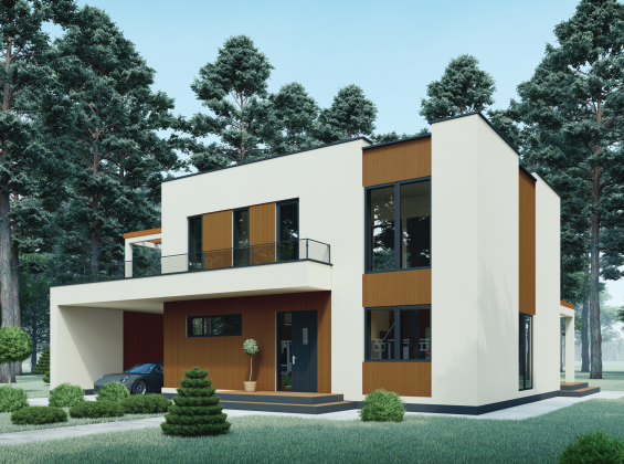 Проект будинку для однієї сім'ї DBT 264