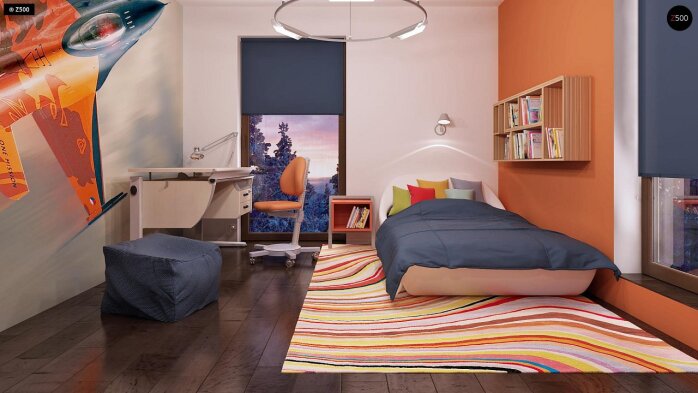 Проект дома Ux45 - 37 Двухэтажные дома в Украине