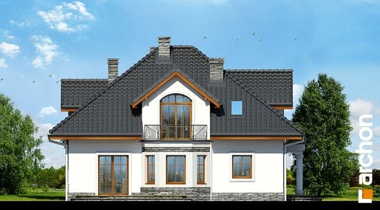 Проект дома Дом в тимьяне 9 - 5 С мансардным этажом дома в Украине