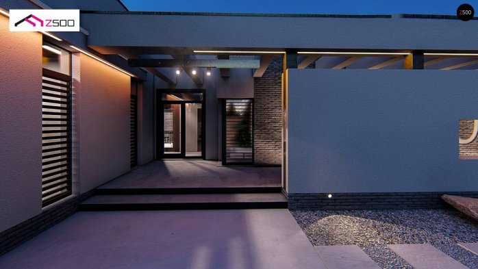 Проєкт будинку Ux260 - Одноповерхові дома в Україні