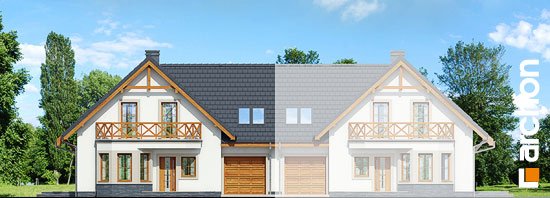 Проект дома Дом под фисташковым деревом 2(Б) вер.2 - 3 С мансардным этажом дома в Украине