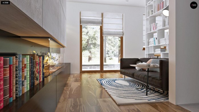 Проект дома U16 D 35 - 7 С мансардным этажом дома в Украине