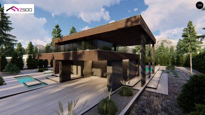 Проєкт будинку Ux167 - Двоповерхові дома в Україні