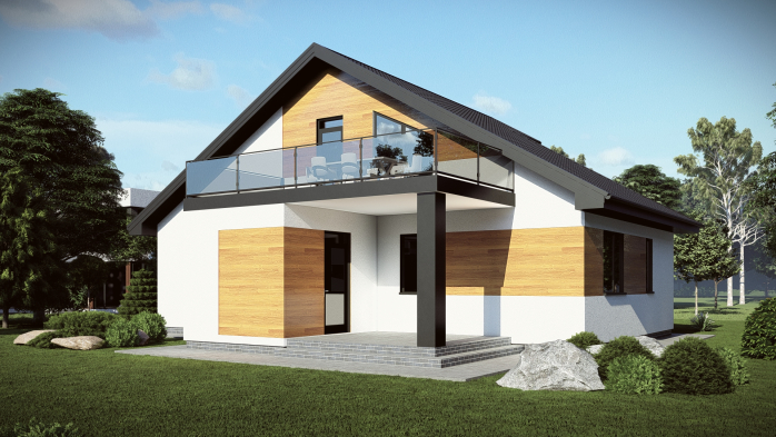 Проект дома DBT 684 - 1 Двухэтажные дома в Украине
