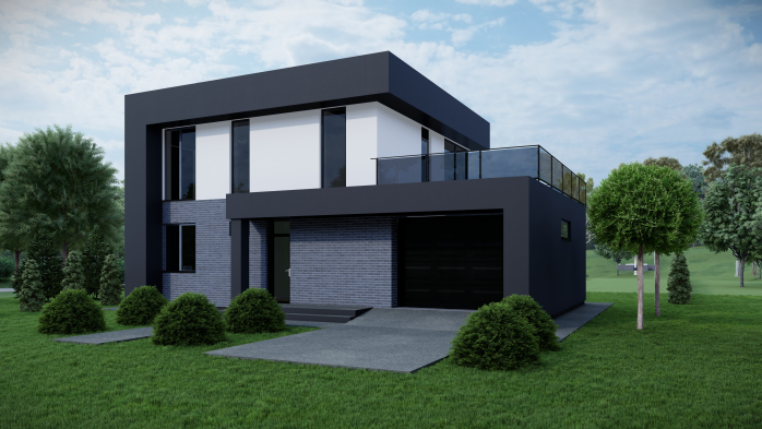 Проект дома DBT 474 - 1 Двухэтажные дома в Украине