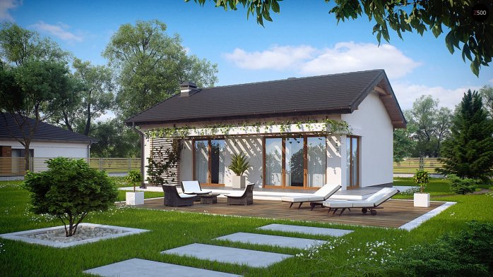 Проєкт будинку U254 - Одноповерхові дома в Україні