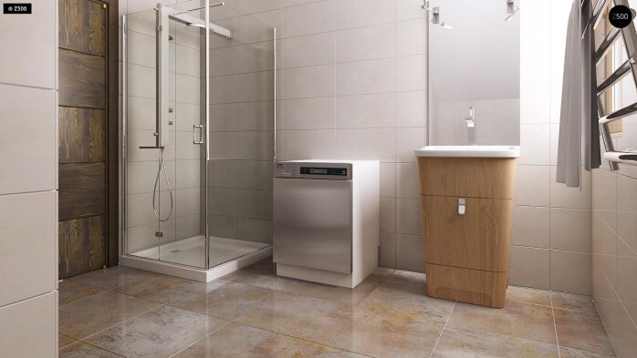 Проєкт будинку u1 k - З мансардним поверхом дома в Україні