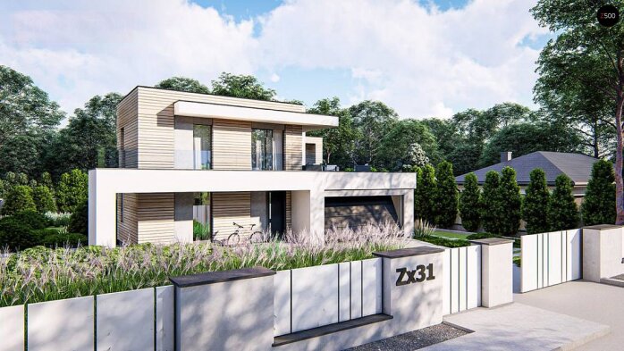 Проєкт будинку Ux31 - Двоповерхові дома в Україні