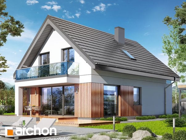 Проєкт будинку Будинок в сон-траві 4 - З мансардним поверхом дома в Україні