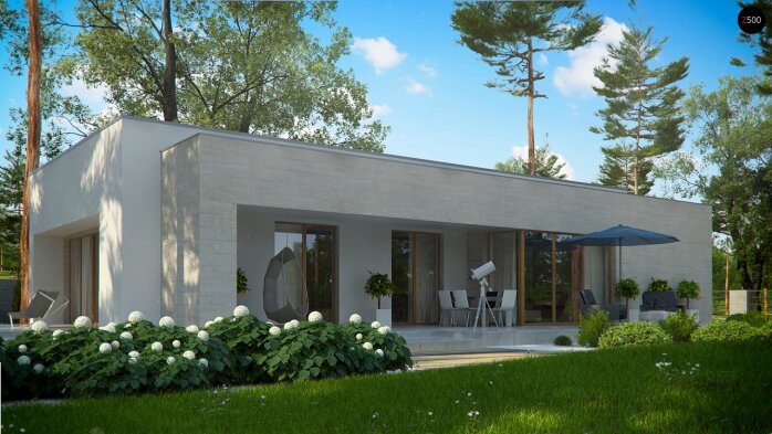 Проект дома Ux67 - 11 Одноэтажные дома в Украине