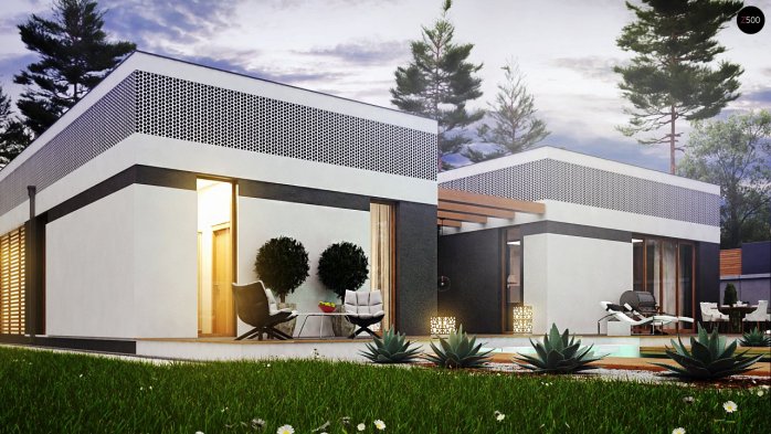 Проєкт будинку Ux119 - Одноповерхові дома в Україні