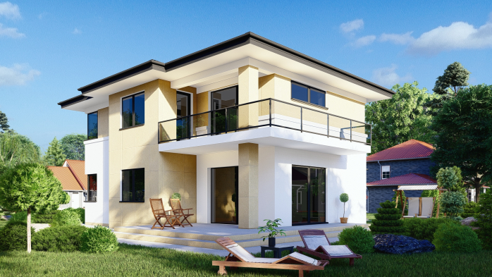 Проект дома DBT 427 - 4 Двухэтажные дома в Украине