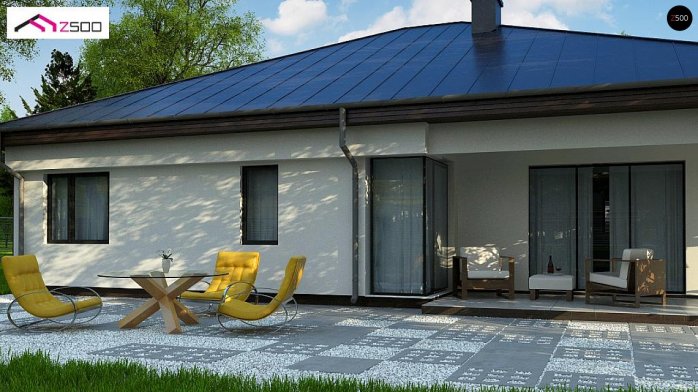 Проєкт будинку U200 L + 100 - Одноповерхові дома в Україні