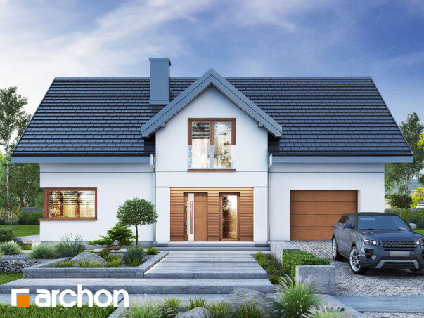 Проект дома Дом в коммифорах 4 - 1 С мансардным этажом дома в Украине