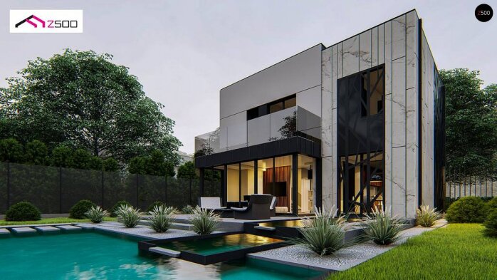 Проект дома Ux90 - 3 Двухэтажные дома в Украине