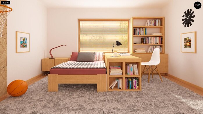 Проект дома U10 stu bk - 10 С мансардным этажом дома в Украине