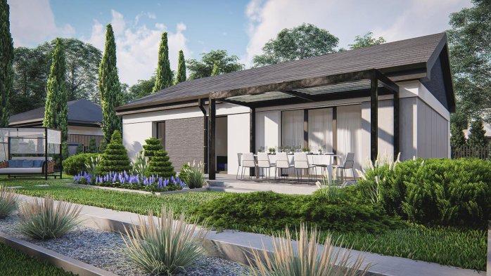 Проєкт будинку U512 - Одноповерхові дома в Україні