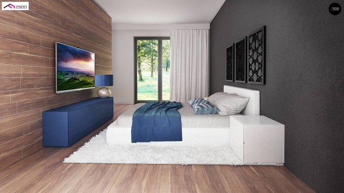 Проект дома Ux141 S - 11 Одноэтажные дома в Украине