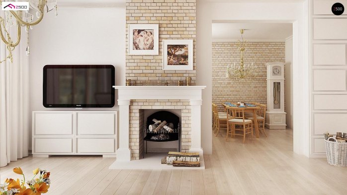 Проект дома U2 L + w - 4 Одноэтажные дома в Украине