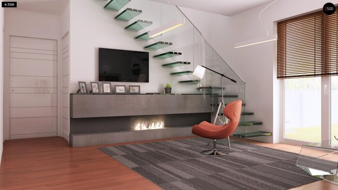 Проект дома U32 - 3 С мансардным этажом дома в Украине