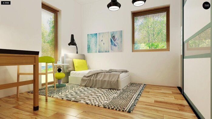 Проект дома Ux105 - 18 Одноэтажные дома в Украине