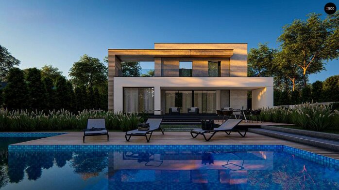 Проєкт будинку Ux31 - Двоповерхові дома в Україні