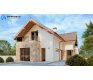 Проект дома DB 56 - 1 С мансардным этажом дома в Украине