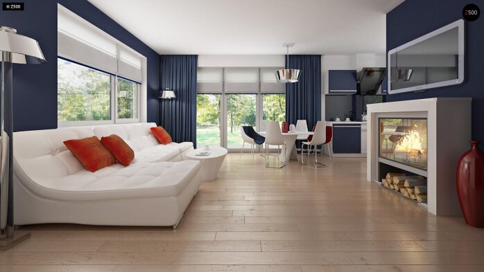 Проєкт будинку U211 S - З мансардним поверхом дома в Україні