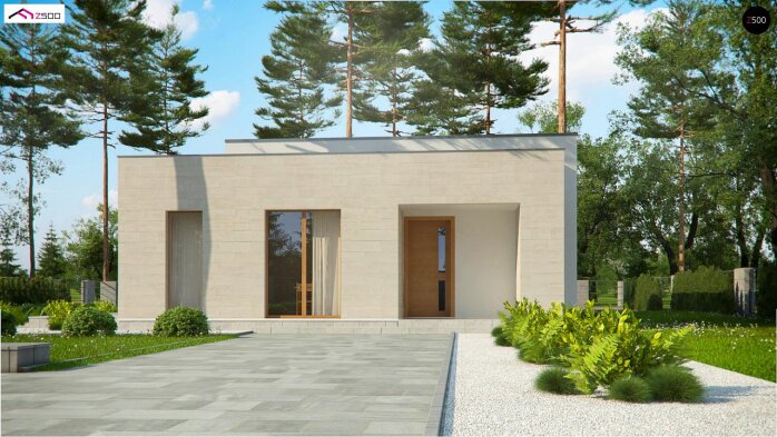 Проект дома Ux67 - 4 Одноэтажные дома в Украине