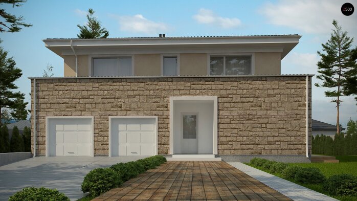 Проект дома Ux66 - 2 Двухэтажные дома в Украине