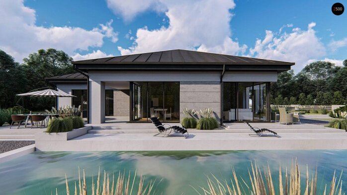 Проєкт будинку U471 - Одноповерхові дома в Україні