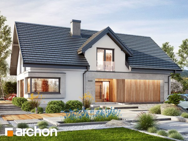 Проєкт будинку Будинок в ізопірумі 6 (Г2) - З мансардним поверхом дома в Україні