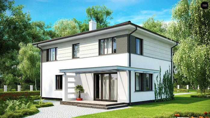 Проект дома Ux26 - 2 Двухэтажные дома в Украине