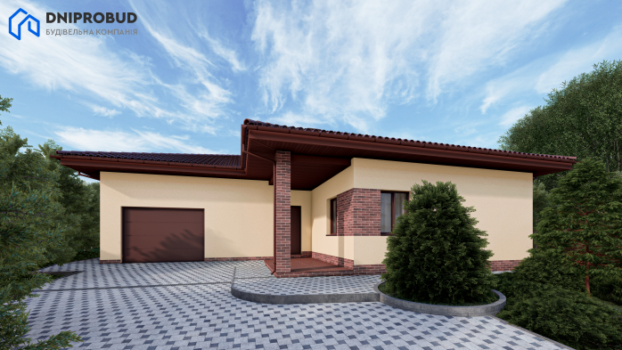 Проєкт будинку Db 10 - Одноповерхові дома в Україні