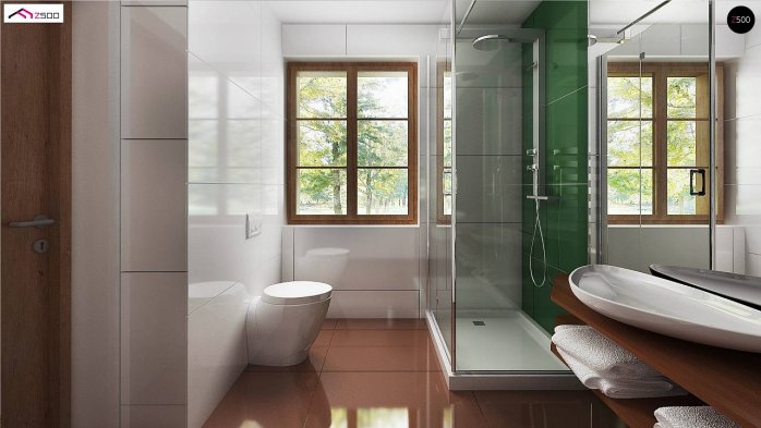 Проект дома U30 L bl - 11 С мансардным этажом дома в Украине