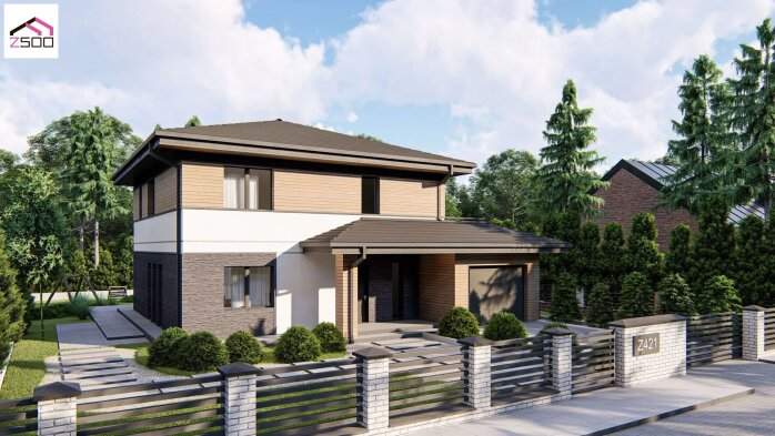 Проєкт будинку U421 25+ - Двоповерхові дома в Україні